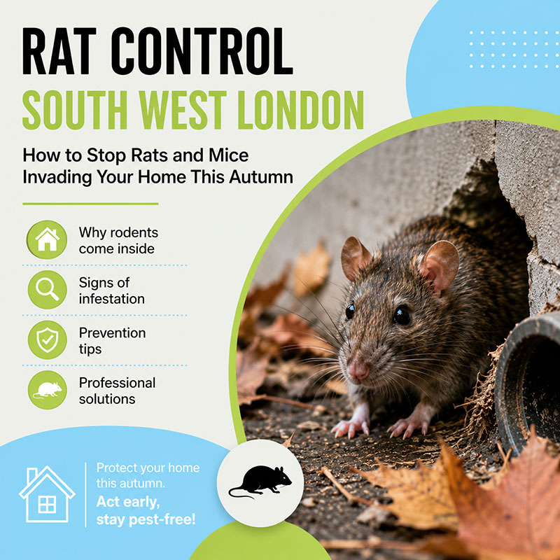 Rodents in Autumn: How to Stop Rats and Mice Invading West London Homes
